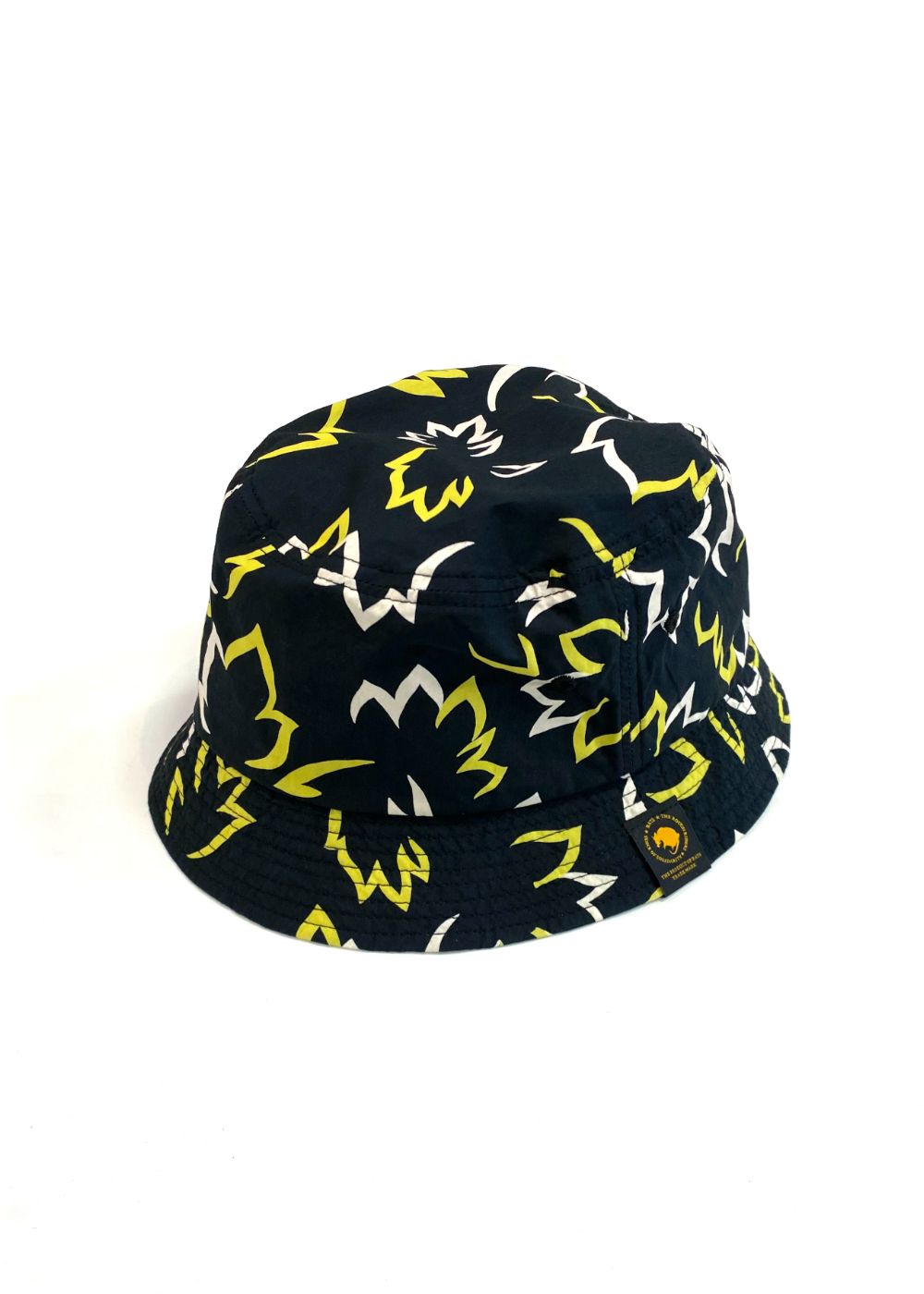 RATS - LEAF COTTON HAT (BLACK) / リーフ柄 バケットハット