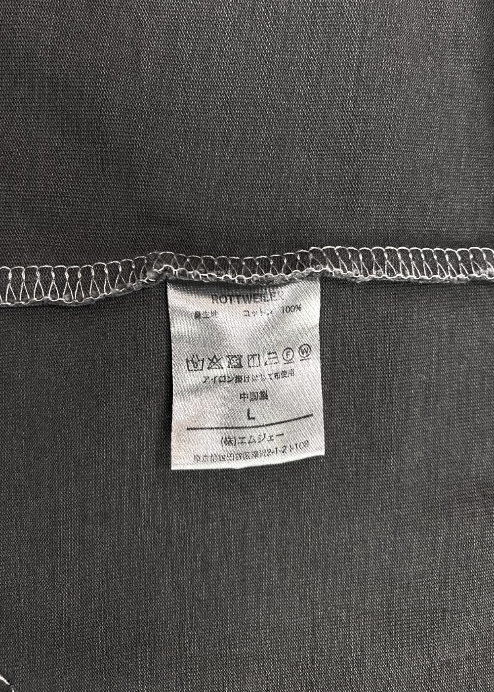 PIGMENT CUT OFF TEE (CHARCOAL) /  オリジナル カットオフ Tシャツ