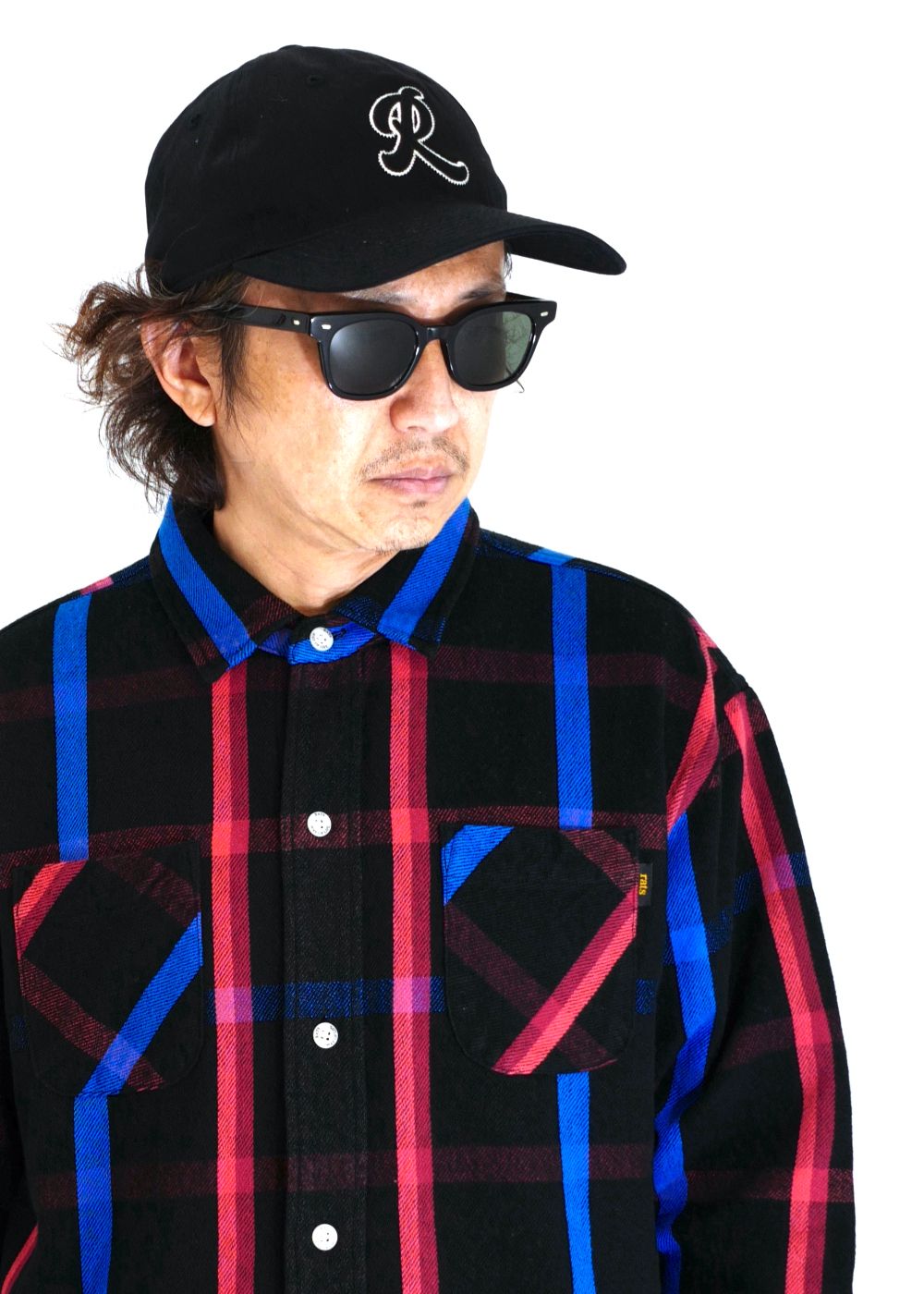 RATS - DAD CAP LETTERED (BLACK×RED) / コットンローキャップ | LOOPHOLE