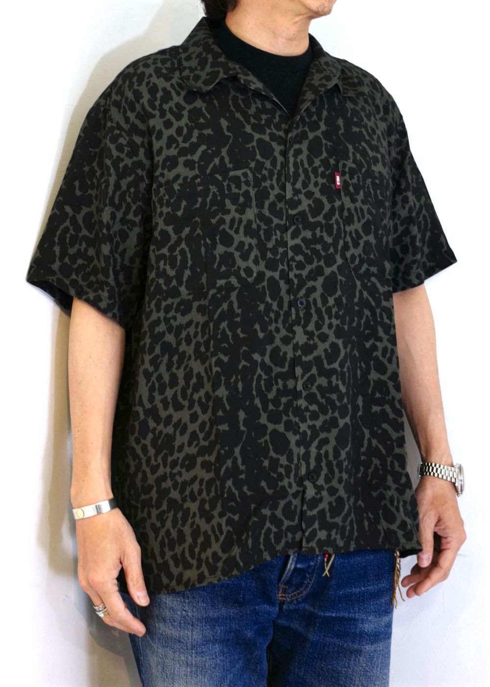 HIDE AND SEEK - PANTHER S/S SHIRT (BLACK) / オリジナル パンサー