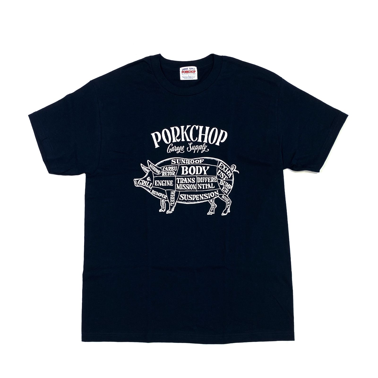 キムタク着用　ポークチョップ　PORK FRONT TEE BURGUNDY M XL BG PORKCHOP PORK FRONT TEE 木村拓哉 - メルカリ