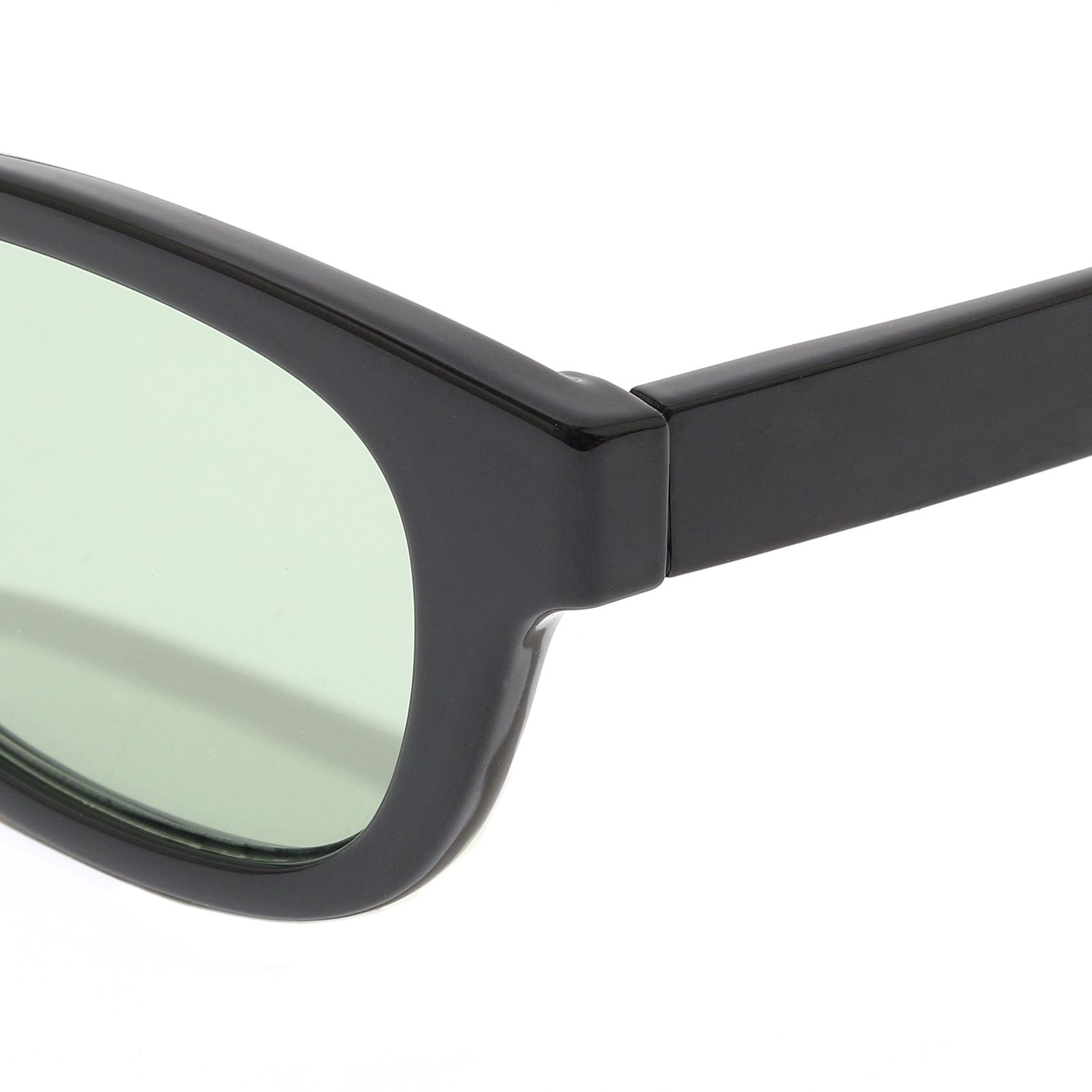 SUNGLASSES Type-02 (BLACK×OLIVE) / ウェリントンタイプ サングラス