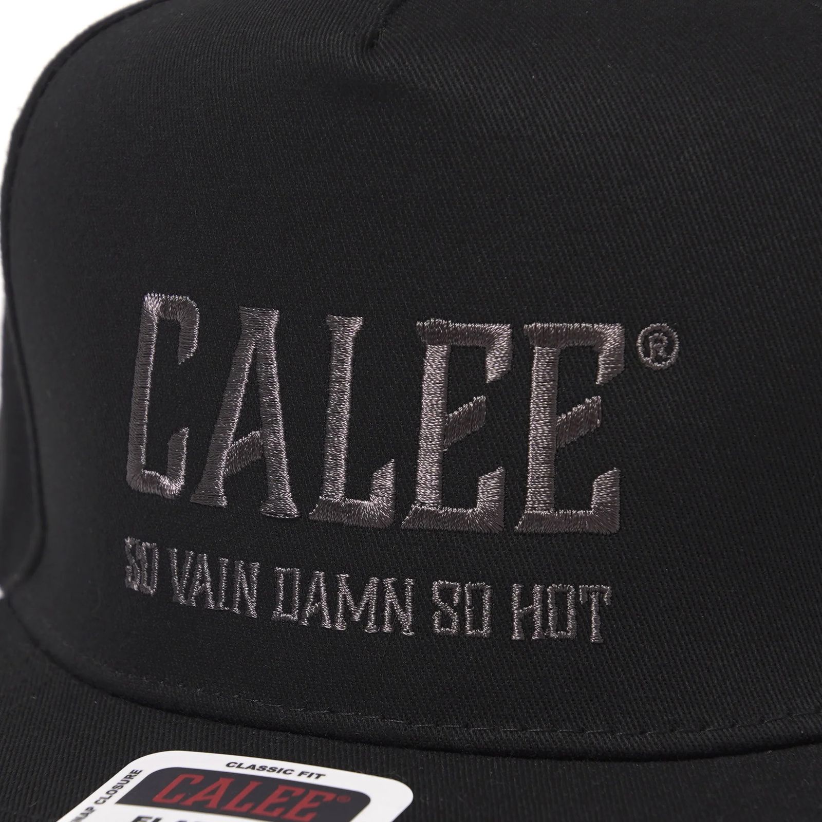 CALEE NATIONAL LOGO SOUVENIR CAP (CHARCOAL) / オリジナル ロゴ刺繍 キャップ