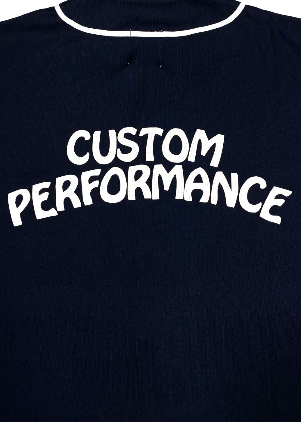 M&M CUSTOM PERFORMANCE - DRY ATHLETIC BASEBALL SHIRT (NAVY×WHITE ...