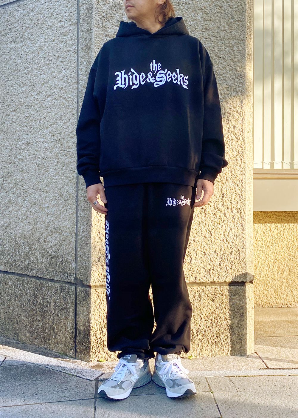 The H&S Hooded Sweat Shirt (BLACK) / 西浦徹 コラボ スウェット パーカー