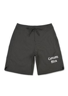 "OCEANSIDE DIVISION" HELM SURF SHORTS (D.GRAY) / ドライストレッチ サーフショーツ