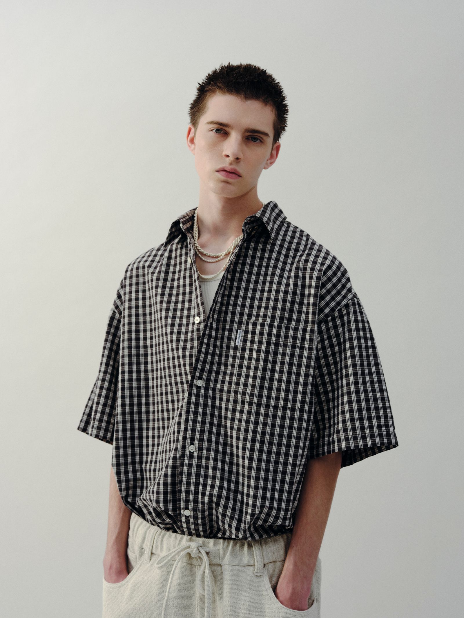 COOTIE PRODUCTIONS - 【ラスト1点】Dobby Check S/S Shirt ...