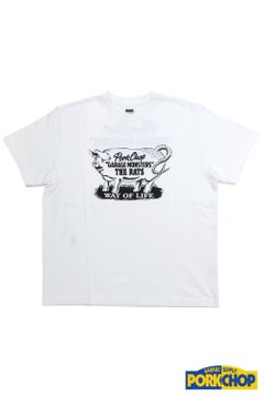 ×PORK CHOP GARAGE MONSTERS T-SHIRT (WHITE) / ポークチョップ コラボT