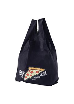 COTTON SHOPPING BAG "TURTLES" (BLACK) / ミュータントタートルズ コラボ エコバッグ