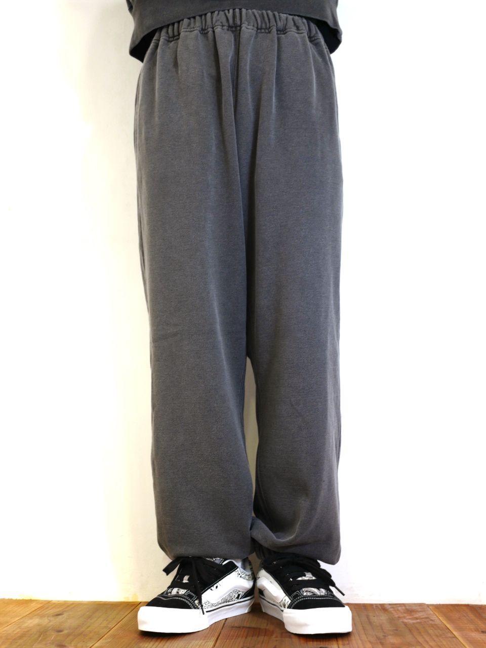 COOTIE PRODUCTIONS - Pigment Dyed Open End Yarn Sweat Pants (BLACK