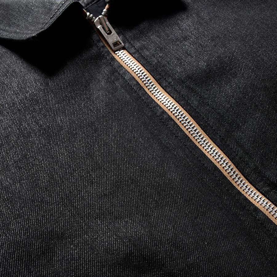 MINEDENIM - 【ラスト1点】Black Coating Denim Riders JKT (BLT