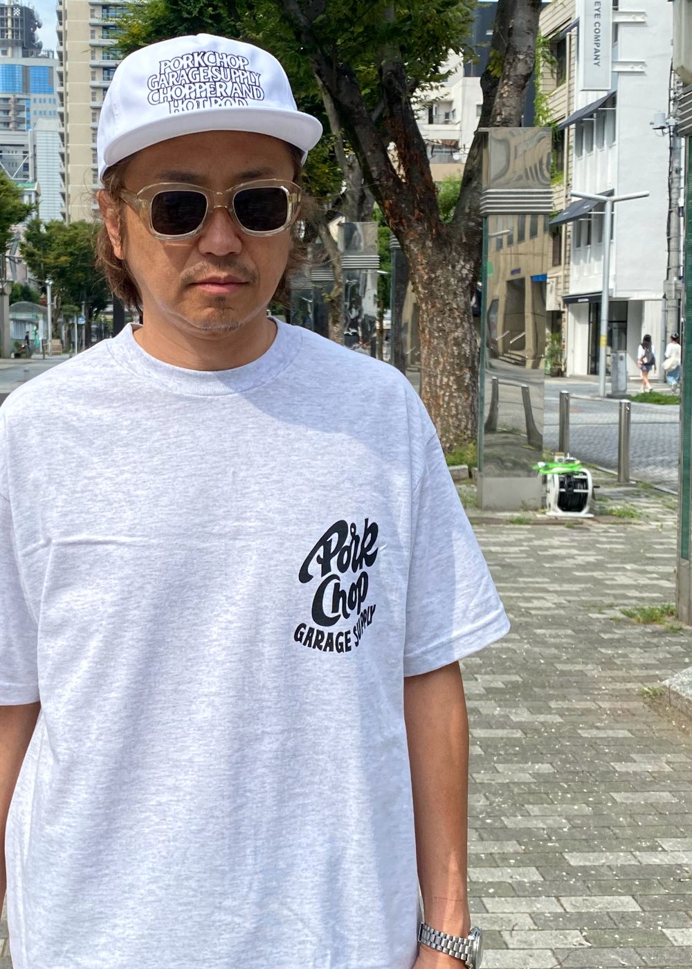 C&H LOGO COTTON CAP (WHITE) / ロゴ 刺繍 キャップ