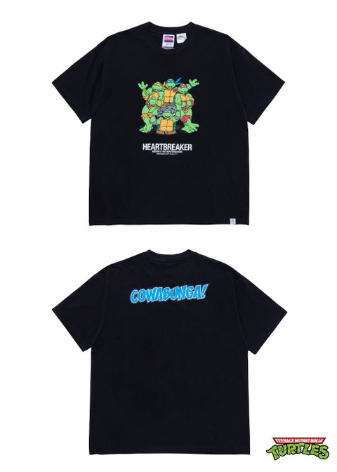 S/S PRINT T "TURTLES" (BLACK) / ミュータントタートルズ コラボ Tee
