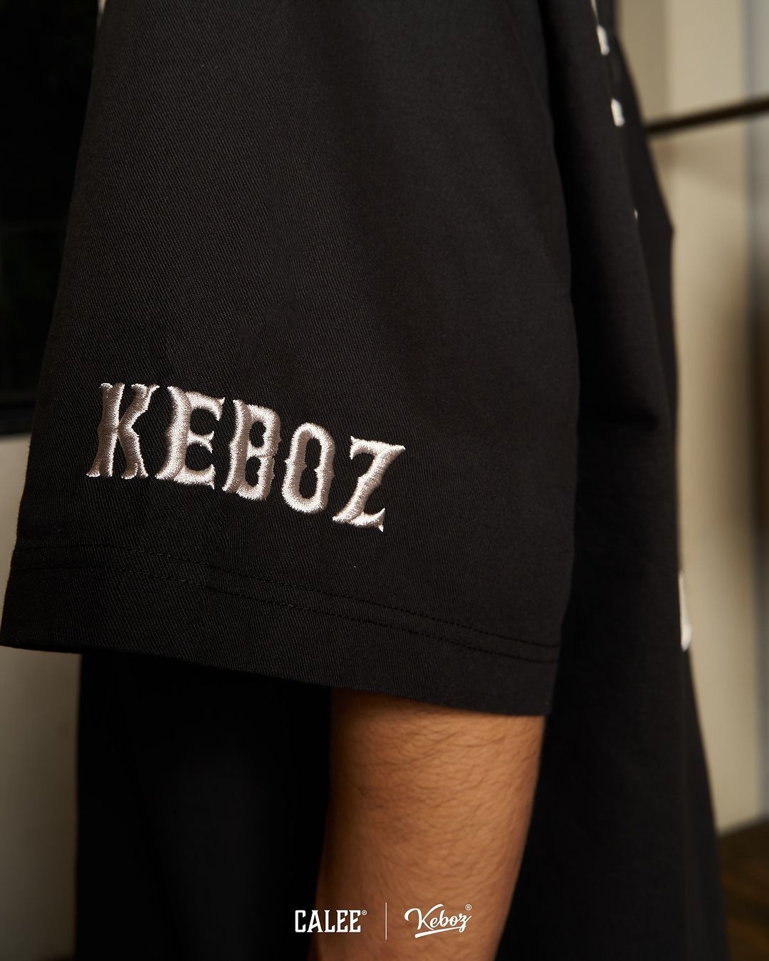 CALEE - × KEBOZ BASEBALL SHIRT (BLACK) / ケボズ コラボ ベースボール シャツ | LOOPHOLE