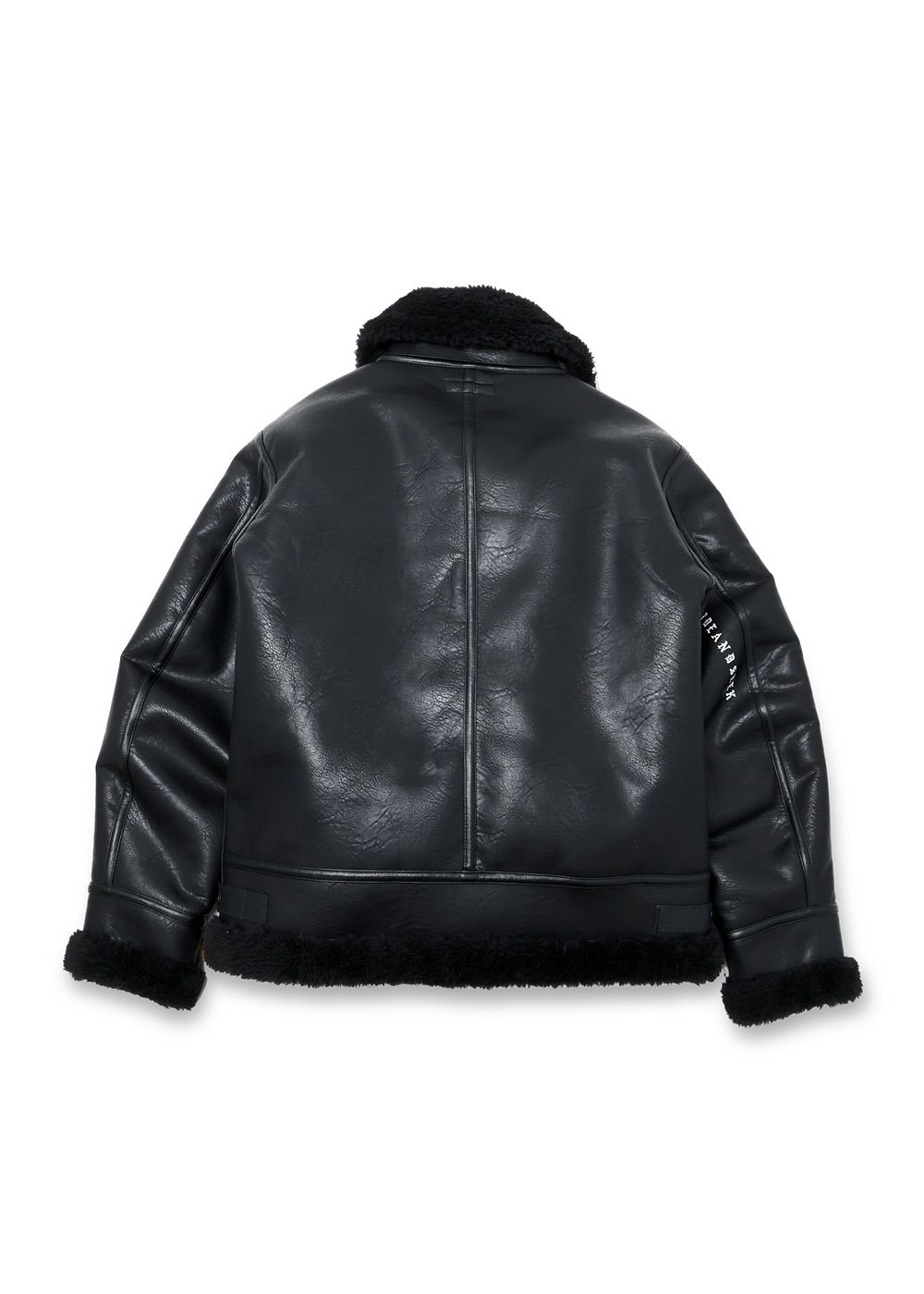HIDE AND SEEK - B-3 Jacket (BLACK) / フェイクレザー B-3