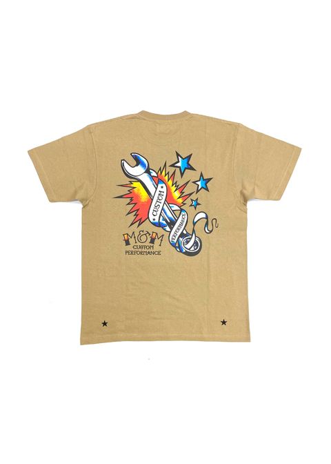 PRINT TEE (SAFARI) / ロゴ プリント Tシャツ