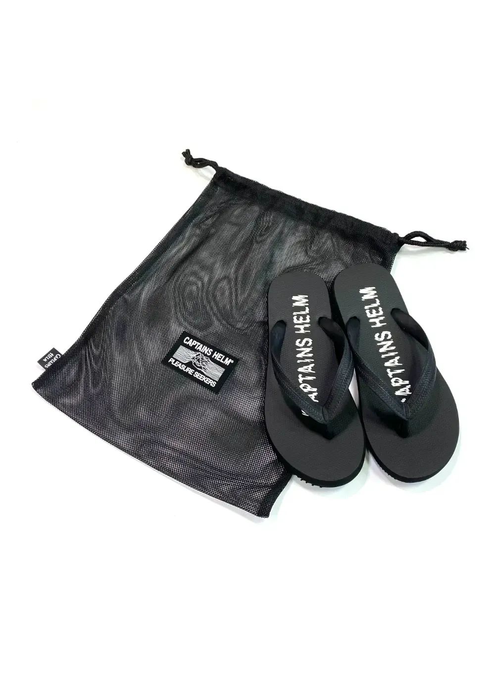 × CYAARVO / LOGO FLIP FLOP with MESH BAG (BLACK) / シアーヴォ コラボ ビーチサンダル メッシュバッグセット
