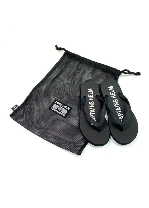 × CYAARVO / LOGO FLIP FLOP with MESH BAG (BLACK) / シアーヴォ コラボ ビーチサンダル メッシュバッグセット