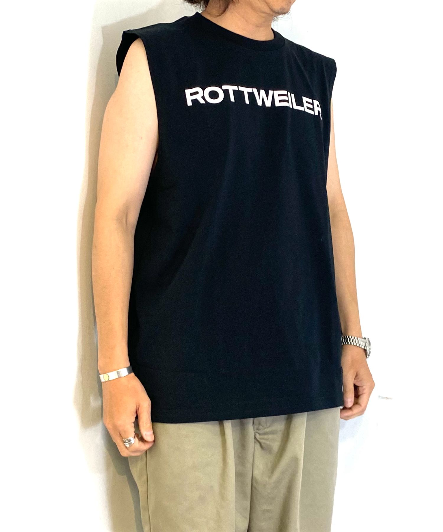 R9 LOGO SLEEVELESS TEE (BLACK) / オリジナル ノースリーブ Tシャツ