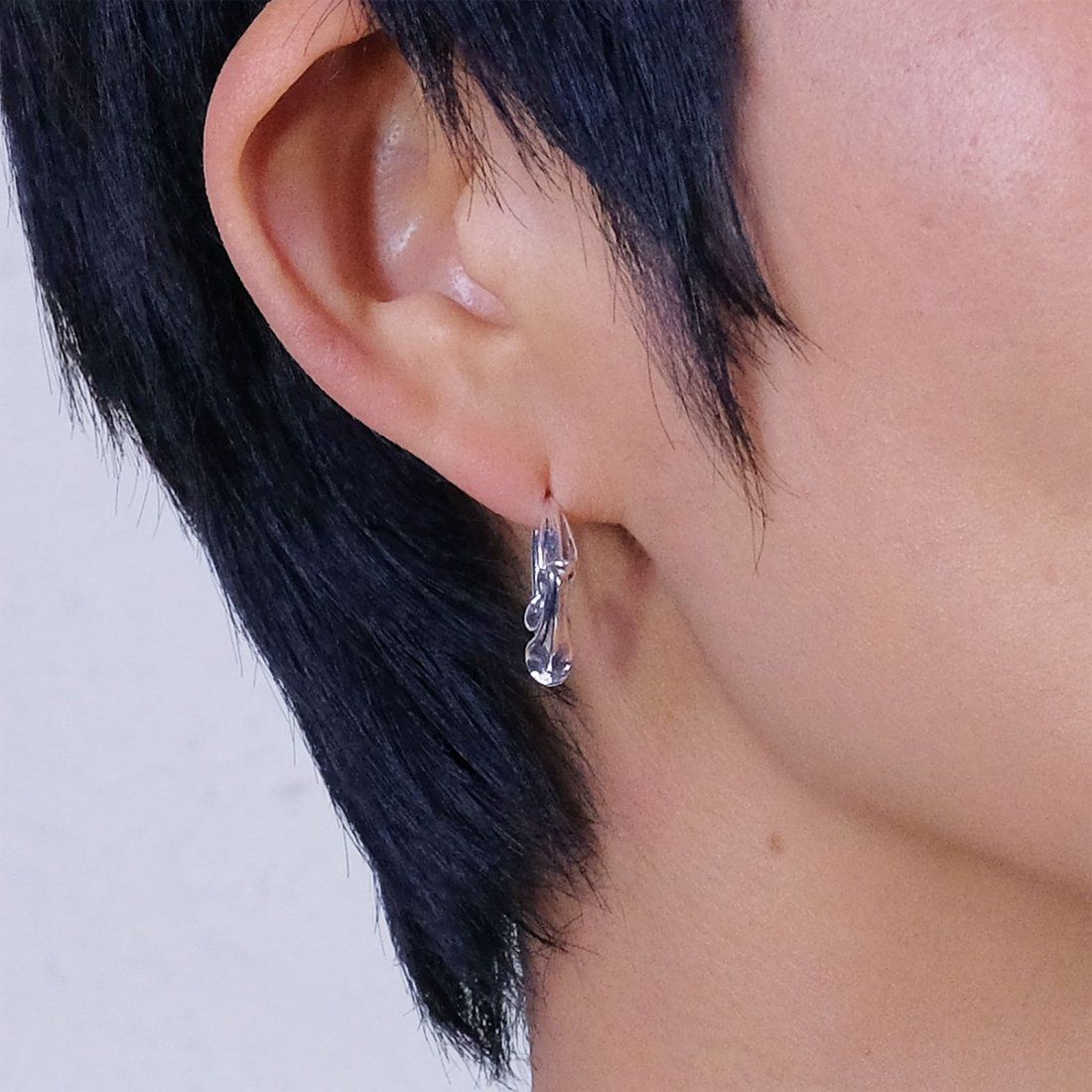 STUDIO T&Y - Arabesque Droop Pierced Earring (SILVER) / アラベスク