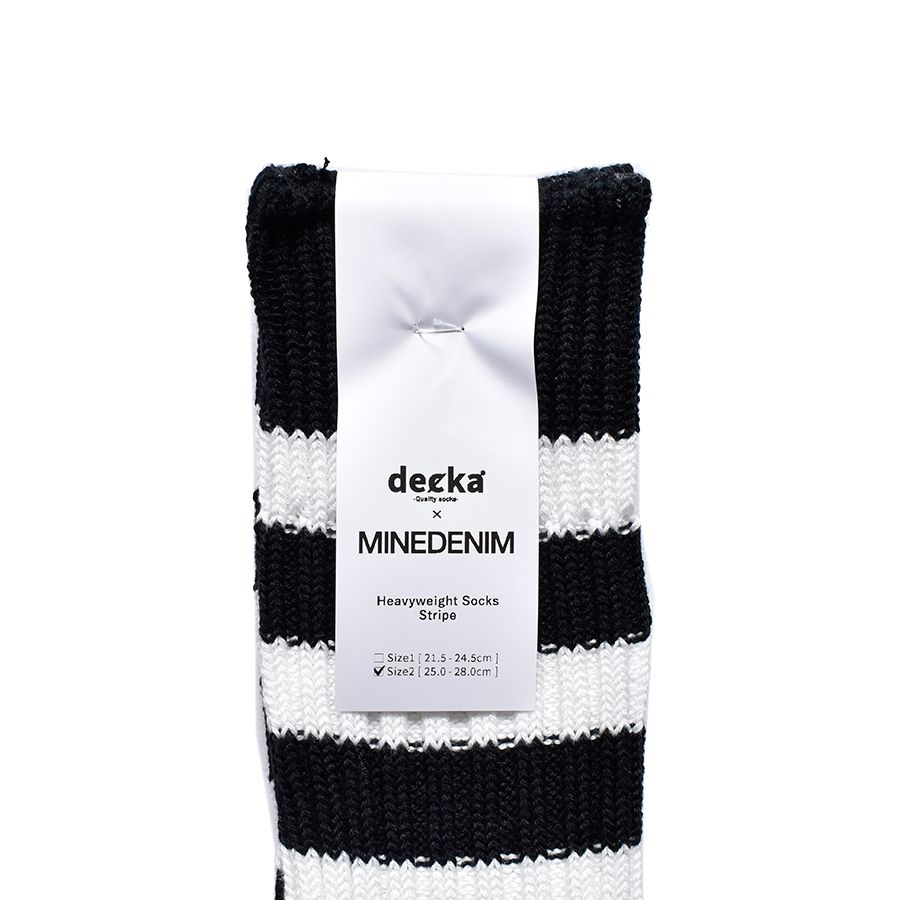 ×decka Border Rib SOX (WPT) / デッカ コラボ ボーダー ソックス