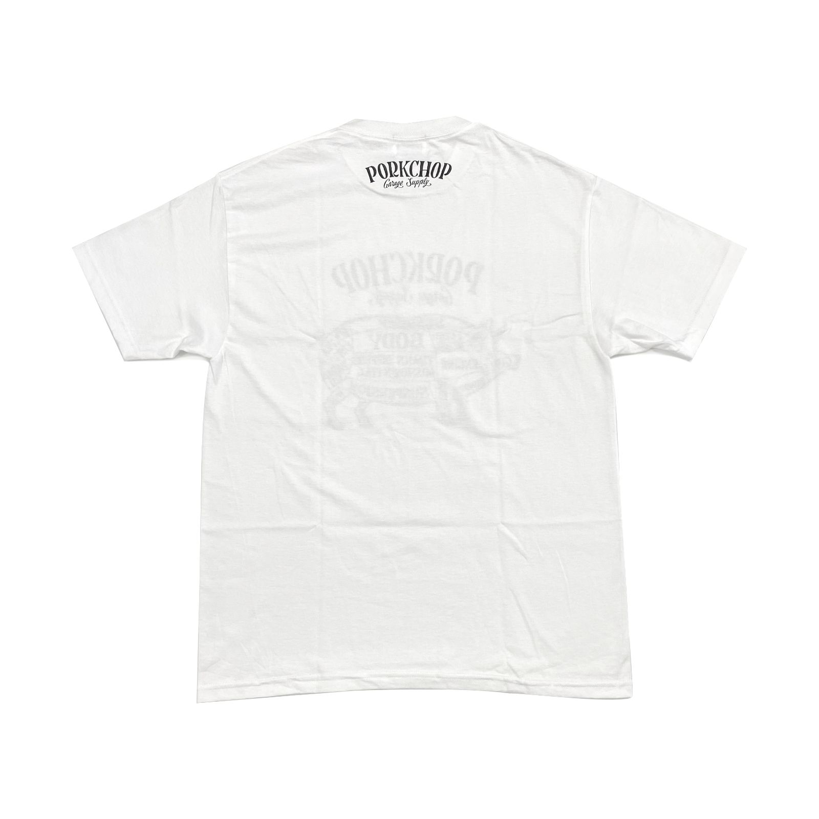 PORKCHOP GARAGE SUPPLY - PORK FRONT TEE 25 (WHITE) / ポーク