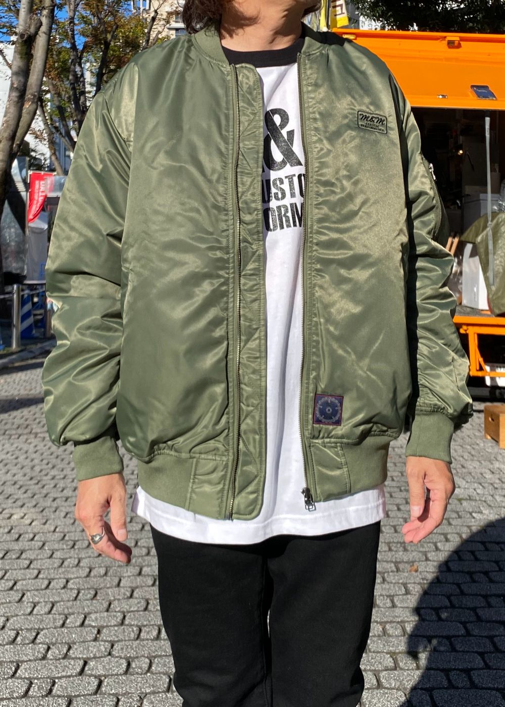 MA-1 (OLIVE) / バックプリント MA-1