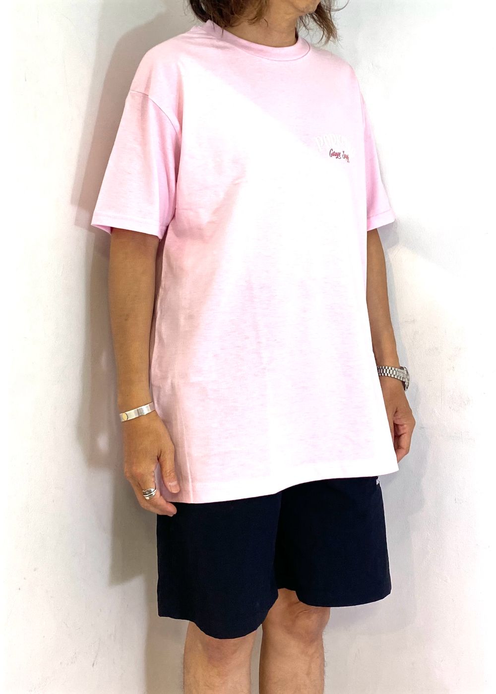 PORK BACK TEE (PINK) / ポークバック ロゴ Tシャツ