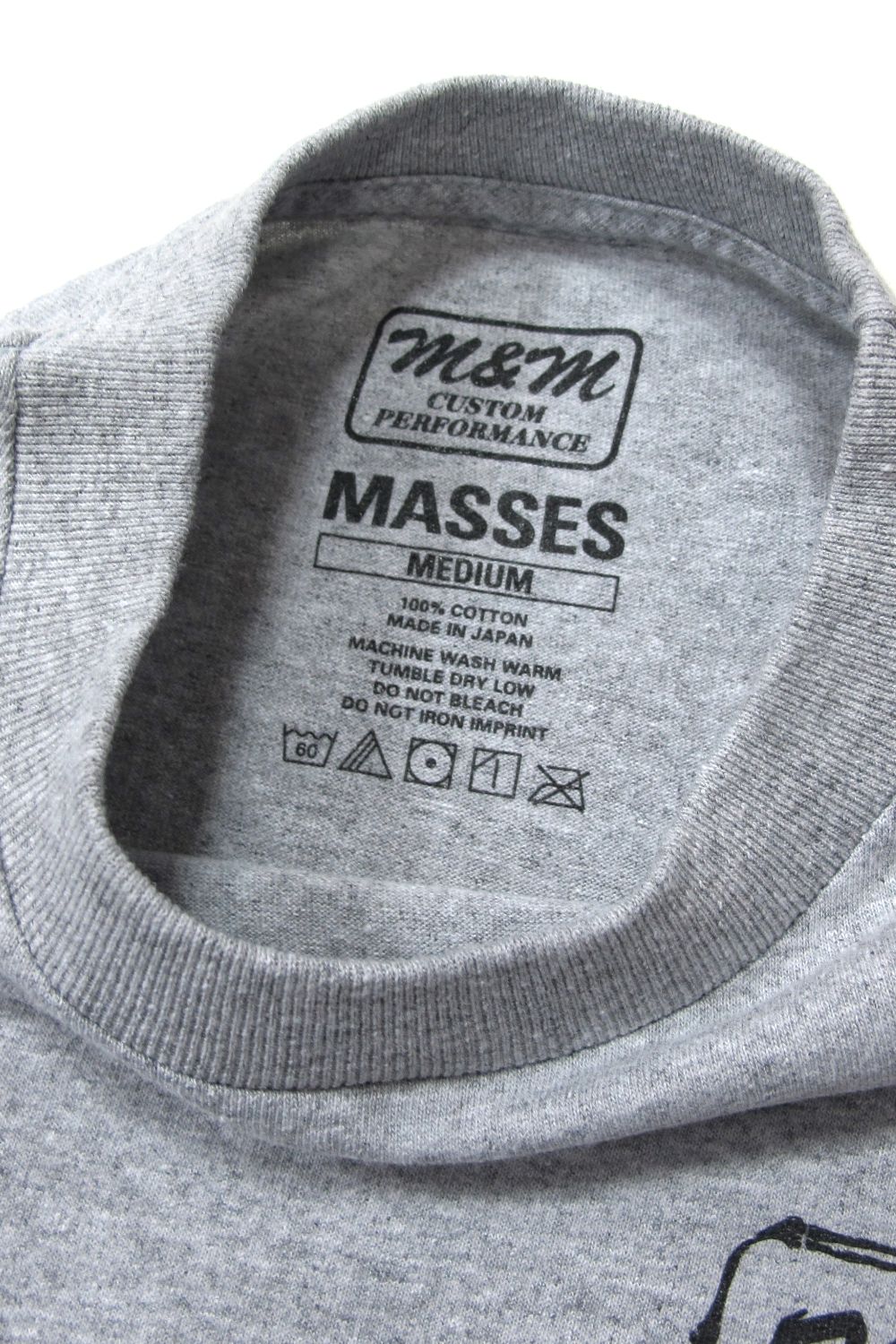 M&M CUSTOM PERFORMANCE - PRINT L/S TEE (×MASSES) (HEATHER GRAY