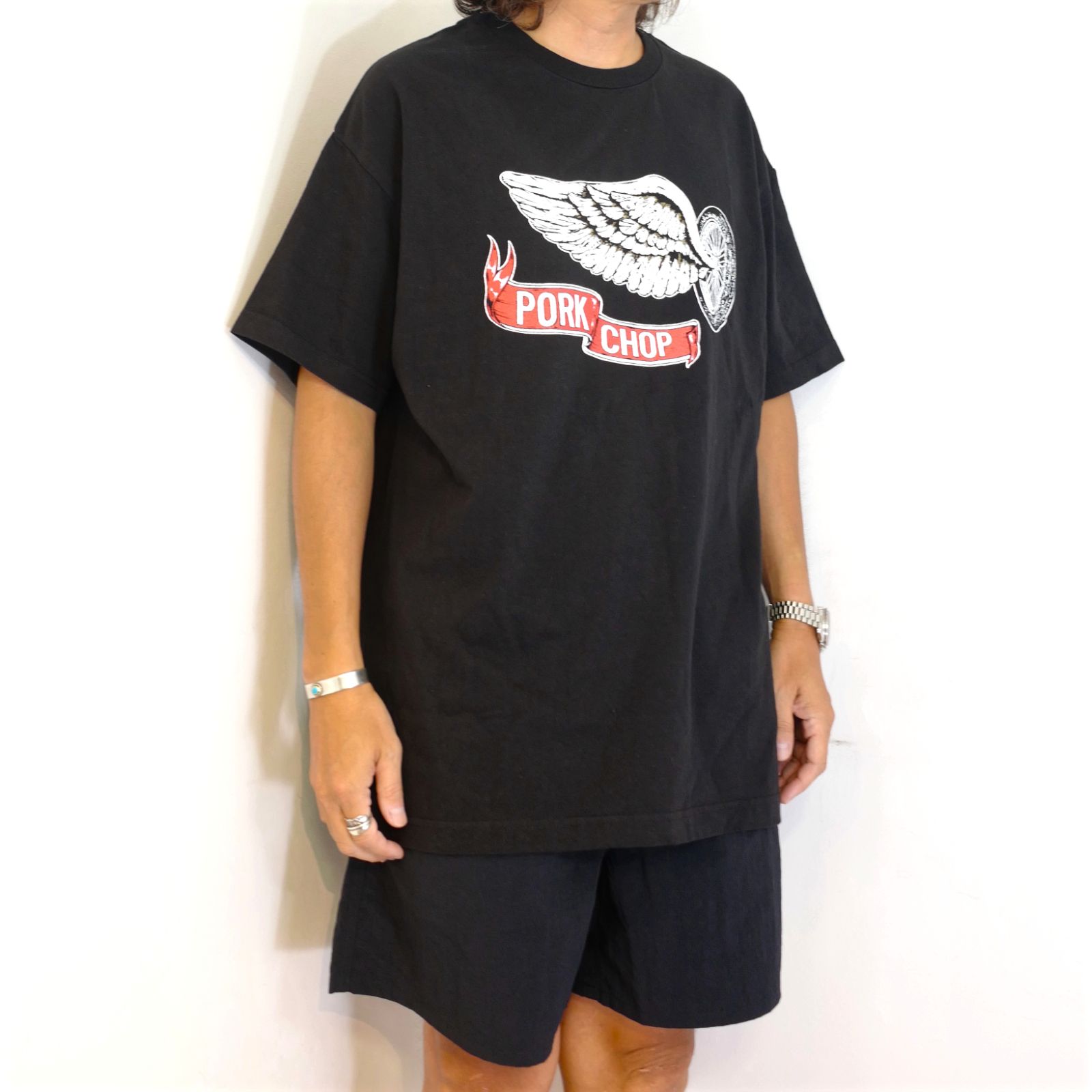 PORKCHOP GARAGE SUPPLY - FLYING WEEL P (×MASSES) (BLACK