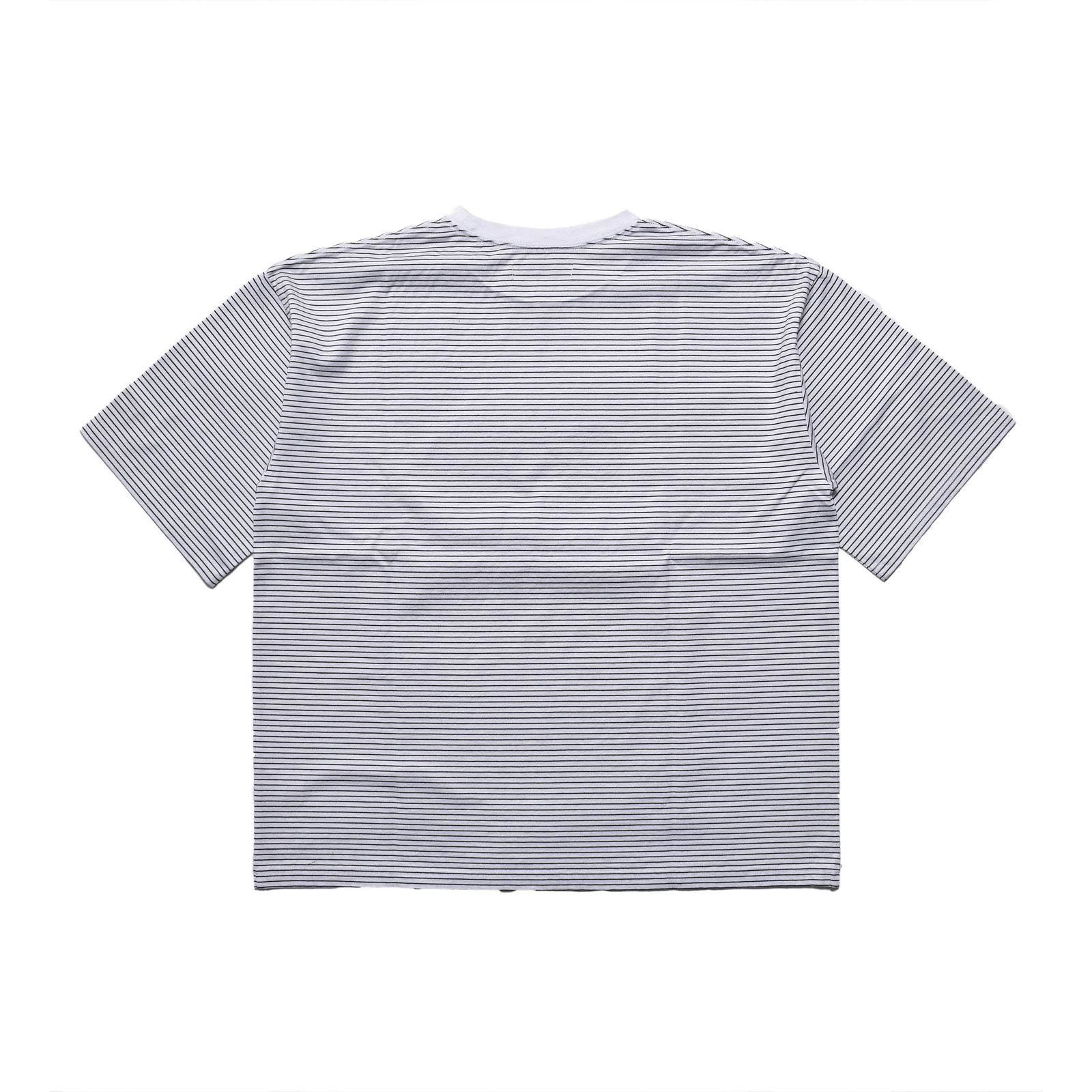 Micro Border Loose Crewneck T-SH (WPT) / オリジナル ボーダー ワイド Tシャツ