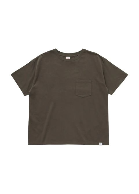 VELVA SHEEN Ex.S/S POCKET TEE "PIERCE" (CHARCOAL) / ベルバシーン コラボ ポケットTシャツ