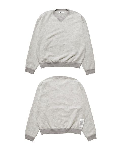 Wool Pile Crewneck Pullover (GRY) / ウール パイル スウェット