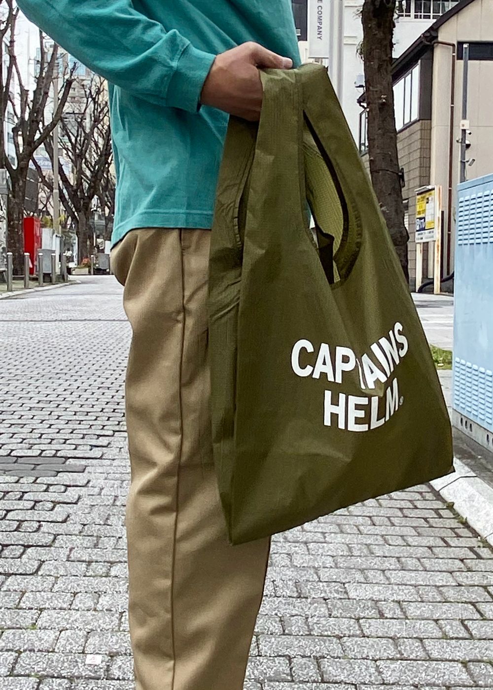 PACKABLE ECO BAG (OLIVE) / パッカブル エコバッグ