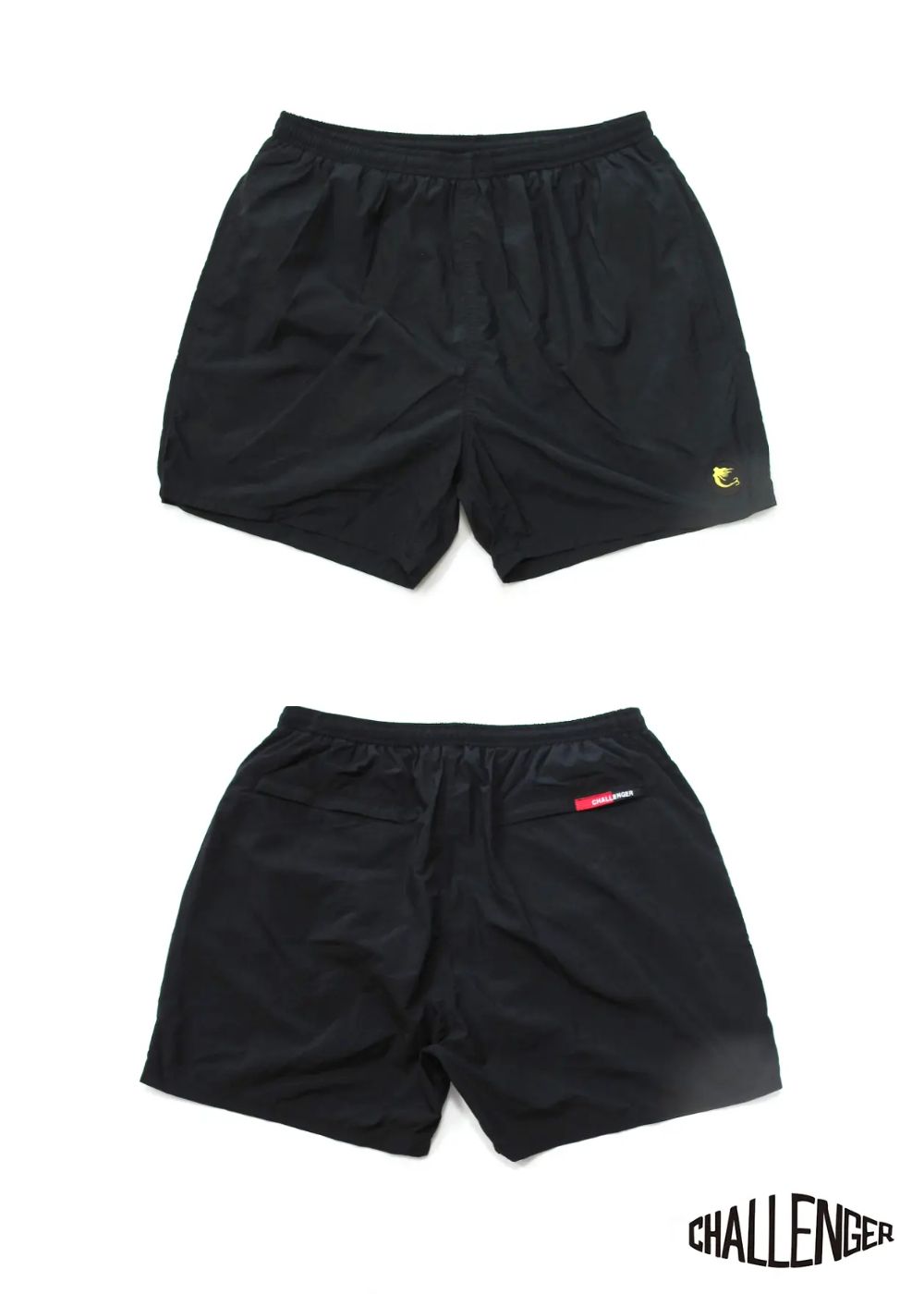CAPTAINS HELM - × CHALLENGER BITE ME SUMMER SHORTS (BLACK