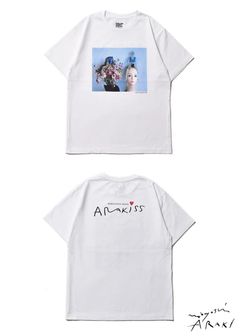Araki Nobuyoshi×Stie-lo SANJU T-SH (WHITE) / ×荒木経惟×スティーロ コラボTシャツ