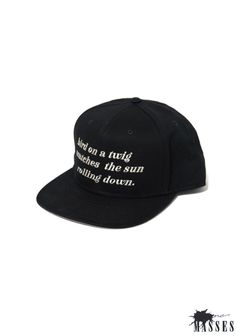 SNAPBACK BB CAP (×MASSES) (BLACK) / マシス コラボレーション キャップ
