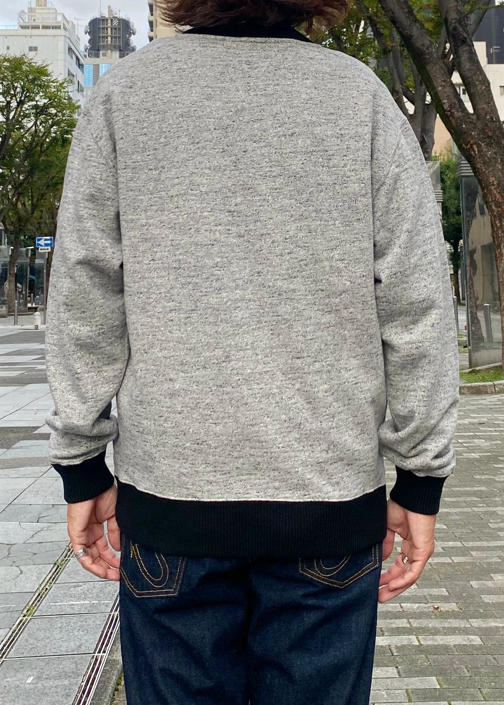 HALF ZIP UP SWEAT (HEATHER GRAY) / ハーフ ジップ スウェット