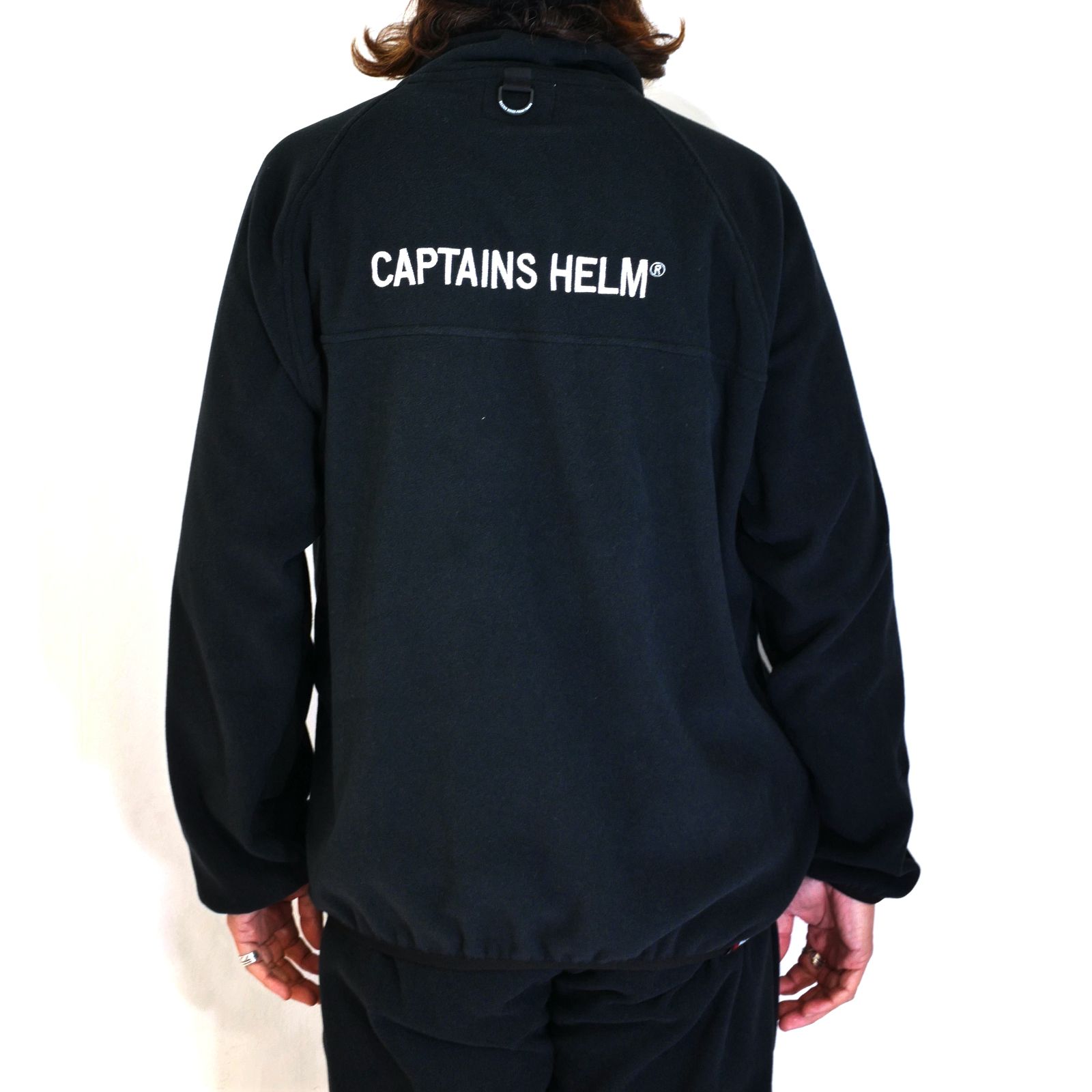 CAPTAINS HELM - POLARTEC®︎ HALF-ZIP FLEECE JACKET (BLACK