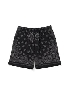 Bandana Shorts (BLACK) / オリジナル バンダナ柄 ショーツ / セットアップ可能