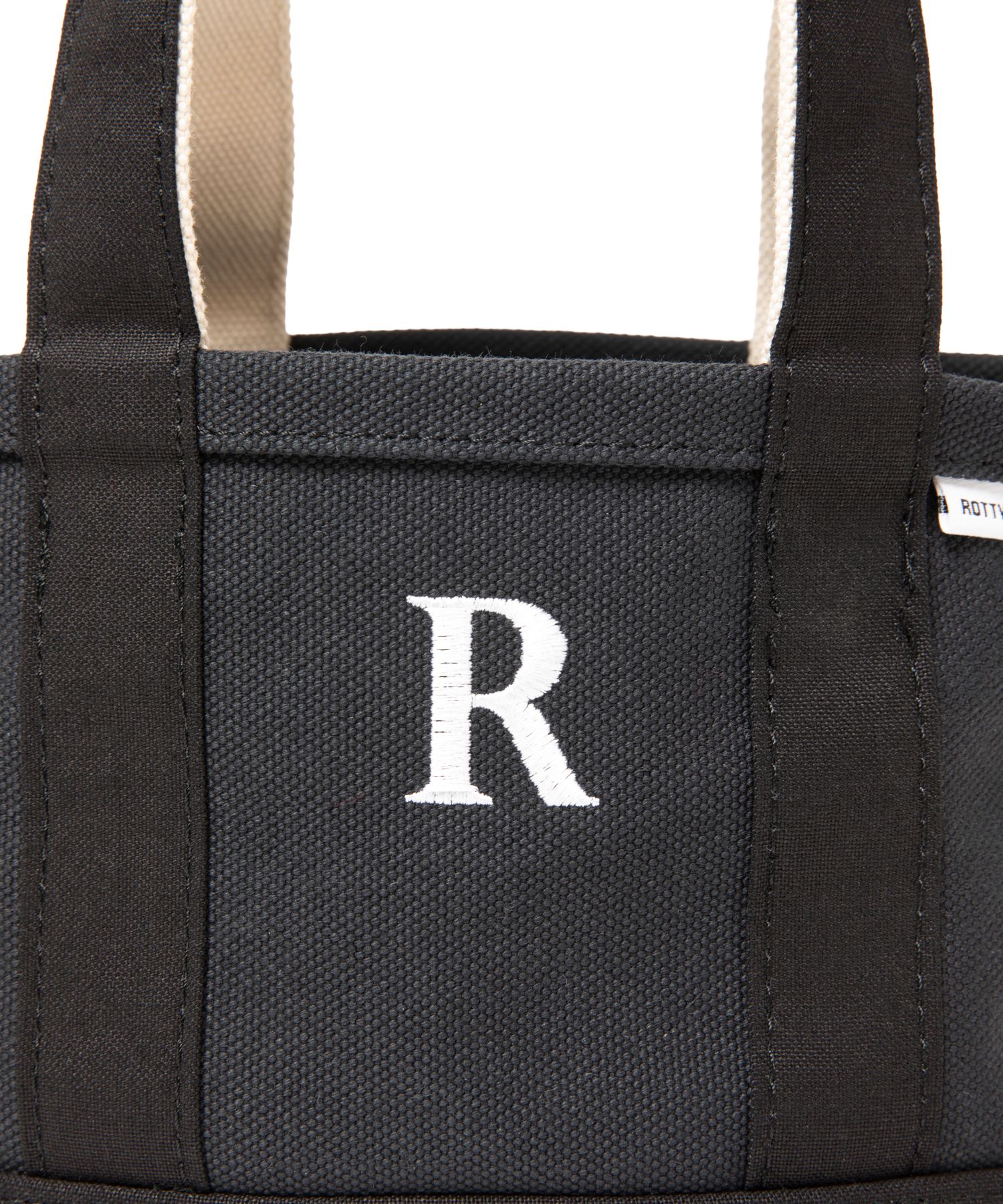 R9 SMALL TOTE BAG (BLACK) / キャンバス トート バッグ