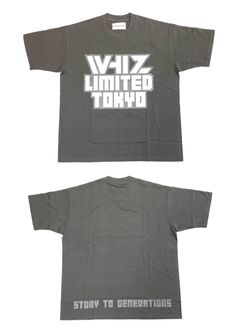 GITD TEE (CHARCOAL) / ロゴ プリントTシャツ
