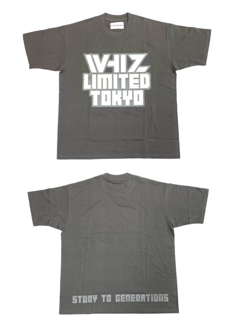 GITD TEE (CHARCOAL) / ロゴ プリントTシャツ
