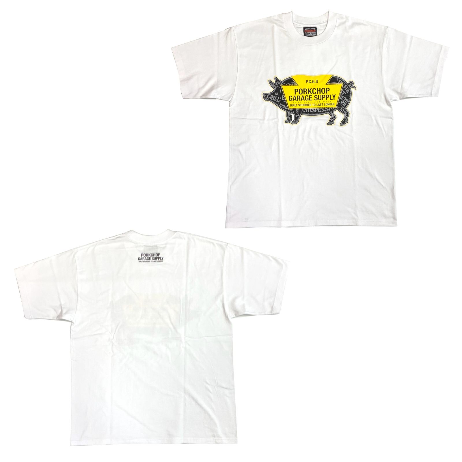 Porkchop Garage Supply Tシャツ ホワイト PORKCHOP GARAGE SUPPLY - PORK BACK TEE (WHITE) / ポーク
