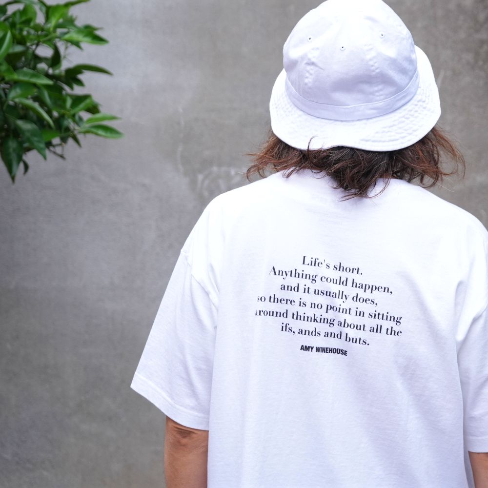 【ラスト1点】Amy Winehouse "Profile" Photo S/S Tee (WHITE) / エイミー・ワインハウス コラボ Tシャツ