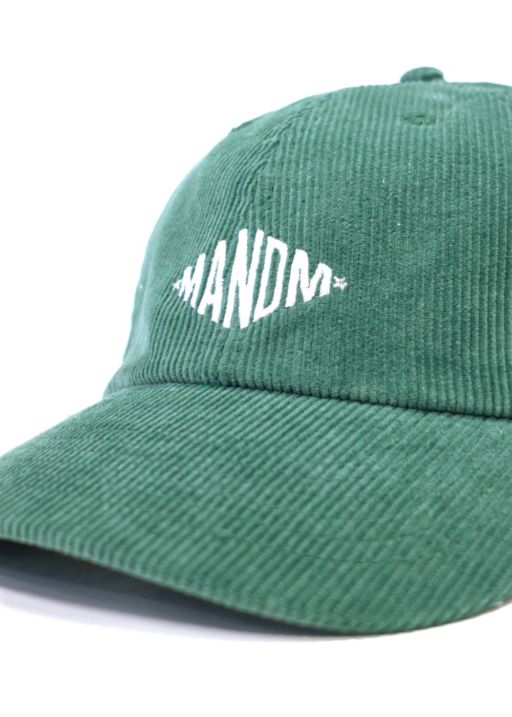 M&M CUSTOM PERFORMANCE - CORDUROY CAP (D.GREEN) / ロゴ刺繍