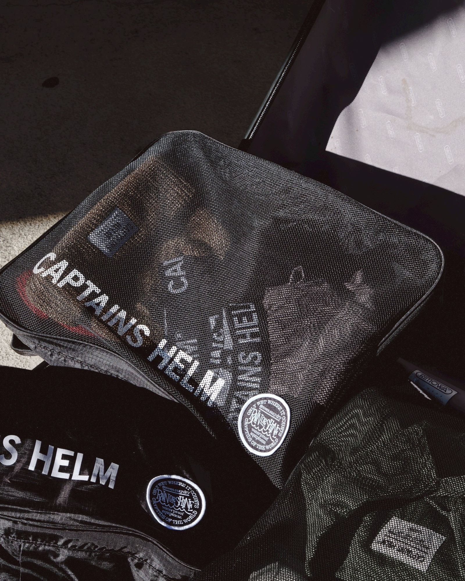 【ラスト1点】× RAIN OR SHINE TRAVEL POUCH SET (BLACK) / レインオアシャイン コラボ ポーチ セット