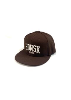 College Baseball CAP (BROWN) / 刺繍ロゴ ベースボールキャップ