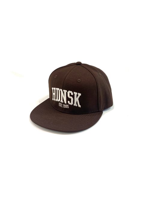 College Baseball CAP (BROWN) / 刺繍ロゴ ベースボールキャップ