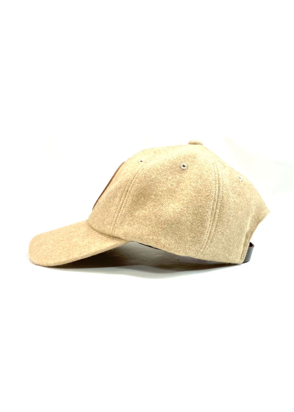 RATS - 【ラスト1点】WOOL LEATHER PATCH CAP (BEIGE) / レザー